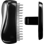 Tangle Teezer Compact Profesionální kompaktní kartáč na vlasy, pro muže, Groomer černo-stříbrný