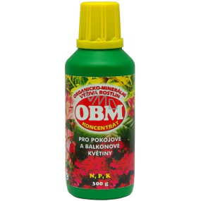 OBM Organicko-minerální výživa rostlin koncentrát pro pokojové a balkonové rostliny 300 g