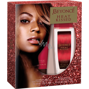 Beyoncé Heat Kissed parfémovaný deodorant sklo pro ženy 75 ml + tělové mléko 75 ml, kosmetická sada