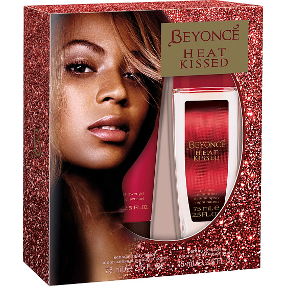 Beyoncé Heat Kissed parfémovaný deodorant sklo pro ženy 75 ml + tělové mléko 75 ml, kosmetická sada