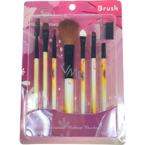Jiajun Professional Make-up Brushes sada kosmetických štětců žlutý květ 7 kusů 562