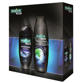 Palmolive Men Refreshing sprchový gel 250 ml + Invigorating šampon 350 ml, kosmetická sada