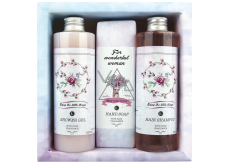 Bohemia Gifts Boho Style & Gentleman Šípky a Růže sprchový gel 250 ml + toaletní mýdlo 145g + šampon na vlasy 250 ml kosmetická sada