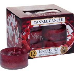 Yankee Candle Berry Trifle - Ovocný dezert s vanilkovým krémem vonná čajová svíčka 12 x 9,8 g