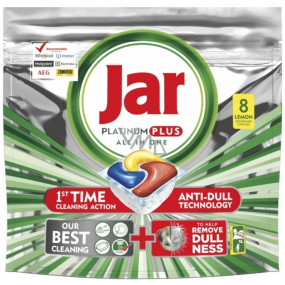 Jar Platinum Plus All in One Lemon Kapsle do myčky nádobí 8 kusů