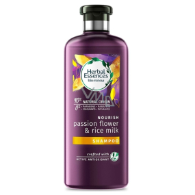 Herbal Essences Nourish Passion Flow & Rice Milk Šampon s mučenkou a a rýžovým mlékem, pro vyživené vlasy, bez parabenů 400 ml