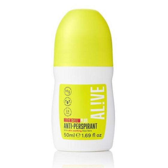 Alive Magnesium Plus magnéziový osvěžující antiperspirant roll-on pro ženy 50 ml
