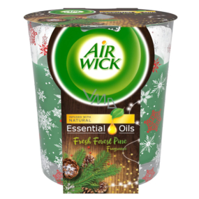 Air Wick Essential Oils Fresh Forest Pine - Borovicový lesk vonná svíčka ve skle 105 g