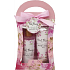 Salsa Collection Růžová pivoňka sprchový gel 140 ml + tělové mléko 110 ml, kosmetická sada v taštičce