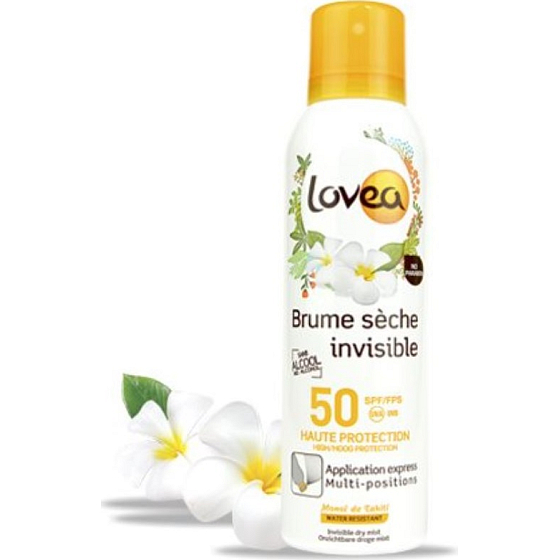 Lovea Bio SPF50 voděodolný ochranný sprej na opalování 200 ml