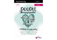 Ditipo Krasopísanka Doodle - Vyzdob si svůj notes 1 předtištěná česká slova k procvičení 36 stran