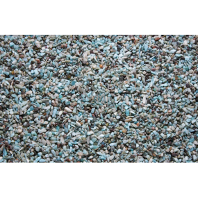 Larimar Tromlované kameny o velikosti 1 - 5 mm, 100 g, kámen bájné Atlantidy