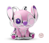 Charm Sterlingové stříbro 925 Disney Lilo a Stitch anděl s motivem Stitch, korálek na náramek film