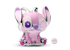 Charm Sterlingové stříbro 925 Disney Lilo a Stitch anděl s motivem Stitch, korálek na náramek film