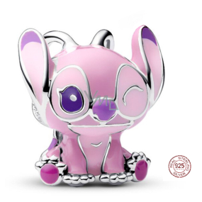 Charm Sterlingové stříbro 925 Disney Lilo a Stitch anděl s motivem Stitch, korálek na náramek film