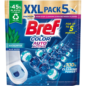 Bref WC blok Color Auto Active Eucalyptus, 5 × 50 g