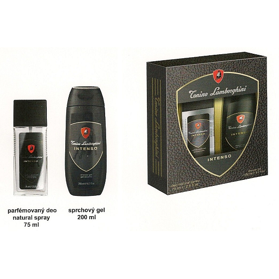 Tonino Lamborghini Intenso parfémovaný deodorant sklo pro muže 75 ml + sprchový gel, kosmetická sada
