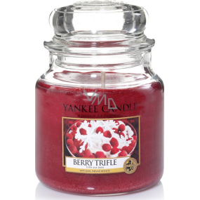 Yankee Candle Berry Trifle - Ovocný dezert s vanilkovým krémem vonná svíčka Classic střední sklo 411 g