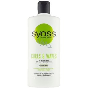 Syoss Curls & Waves kondicionér pro husté, hrubé nebo kudrnaté vlasy 440 ml