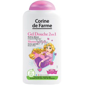 Corine de Farme Disney Princezna 2v1 šampon na vlasy a sprchový gel pro děti 250 ml