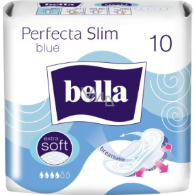 Bella Perfecta Slim Blue ultratenké hygienické vložky s křidélky 10 kusů