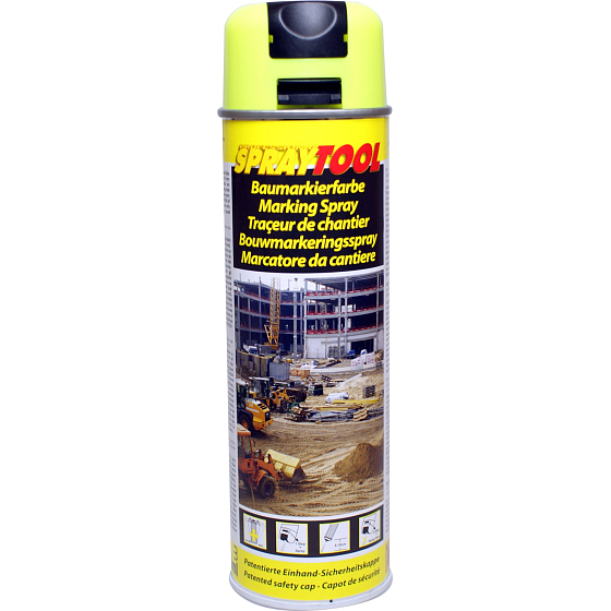 Spraytool značkovací sprej žlutý, 500 ml