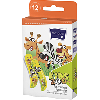 Matopat Kids Zoo náplast s motivy zvířátek, 12 ks