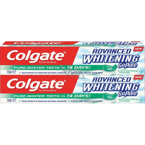 Colgate Advanced Whitening Go Pure zubní pasta s bělicím účinkem 2 x 75 ml