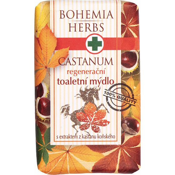 Bohemia Gifts Castanum Extrakt z kaštanu koňského regenerační toaletní mýdlo 100 g