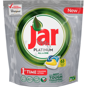 Jar Platinum All in One Lemon Kapsle do myčky nádobí 63 kusů