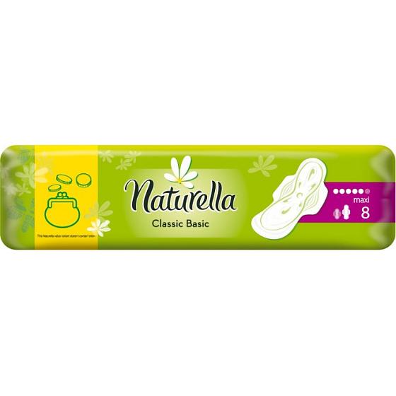 Naturella Classic Basic Maxi hygienické vložky 8 kusů