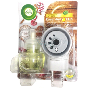 Air Wick Essential Oils Christmas Cookie - Vánoční cukroví elektrický osvěžovač vzduchu komplet 19 ml