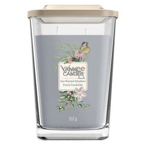 Yankee Candle Sun Warmed Meadows - Louka prohřátá sluncem sojová vonná svíčka Elevation velká sklo 2 knoty 552 g