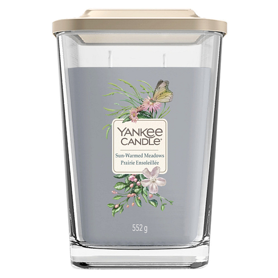 Yankee Candle Sun Warmed Meadows - Louka prohřátá sluncem sojová vonná svíčka Elevation velká sklo 2 knoty 552 g