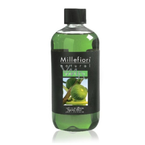 Millefiori Milano Natural Green Fig & Iris - Zelený fík a Kosatec Náplň difuzéru pro vonná stébla 500 ml