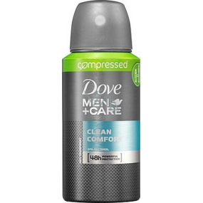 Dove Men + Care Clean Comfort 48h kompresovaný antiperspirant deodorant sprej 75 ml