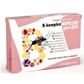 Rosen B-komplex REPELENT pro děti 25 tablet doplněk stravy