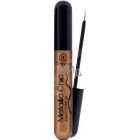 Dermacol Metallic Chic Liquid Eyeliner tekuté oční linky 02 Bronze 6 ml