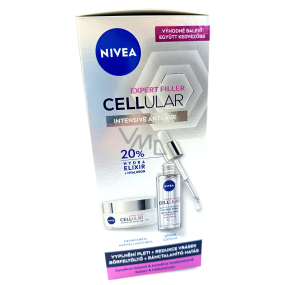 Nivea Cellular Expert Filler hyaluronové sérum pro všechny typy pleti 30 ml + OF15 denní krém proti stárnutí 50 ml, duopack