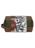Nivea Men Feel Calm Sensitive balzám po holení 100 ml + Nivea Men Sensitive gel na holení 200 ml + Nivea Men Black & White Invisible Original antiperspirant roll-on 50 ml + Labello Men Active balzám na rty 4,8 g + kosmetická etue, kosmetická sada pro muže