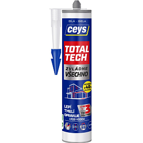 Ceys Total Tech univerzální lepidlo a tmel, bílý, 290 ml Ceys Total Tech univerzální lepidlo a tmel, bílý, 290 ml