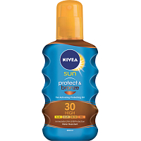 Nivea Sun Protect & bronze OF 30 olej na opalování podporující zhnědnutí, 200 ml