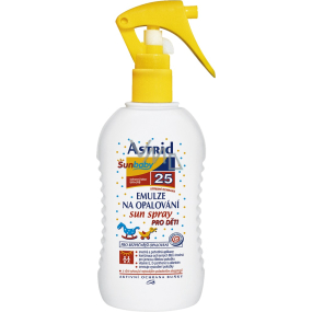 Astrid Sun Baby F25 emulze na opalování pro děti 200 ml sprej