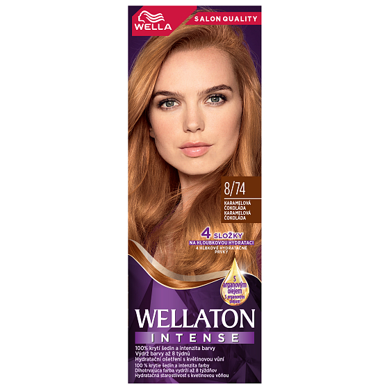 Wella Wellaton Intense Color Cream krémová barva na vlasy 8/74 čokoládový karamel