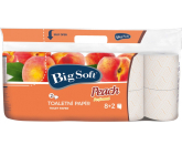 Big Soft Peach Broskev parfémovaný toaletní papír 200 útržků 2 vrstvý 10 rolí