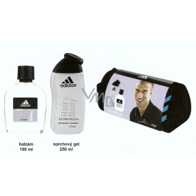 Adidas Skin Care taška + balzám 100 ml + sprchový gel 250 ml, kosmetická sada