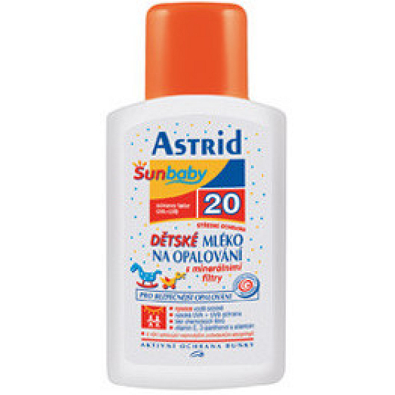 Astrid Sun Baby F20 mléko na opalování pro děti 200 ml