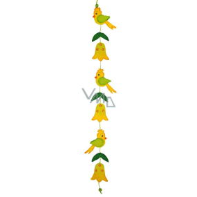 Řetěz ptáčci a květinky 60 cm