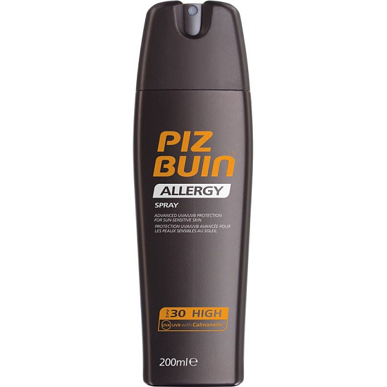 Piz Buin Allergy Sensitive SPF30 mléko na opalování sprej 200 ml