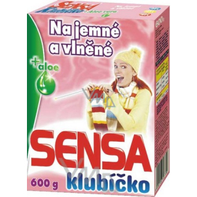 Sensa Klubíčko Aloe na jemné a vlněné prádlo prací prášek 600 g